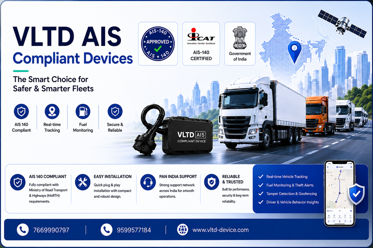 VLTD Complete Guide: AIS-140 Vehicle Location Tracking Device, Compliance & Certification in India (2026)